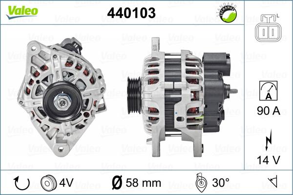 Valeo 440103 - Ģenerators autodraugiem.lv
