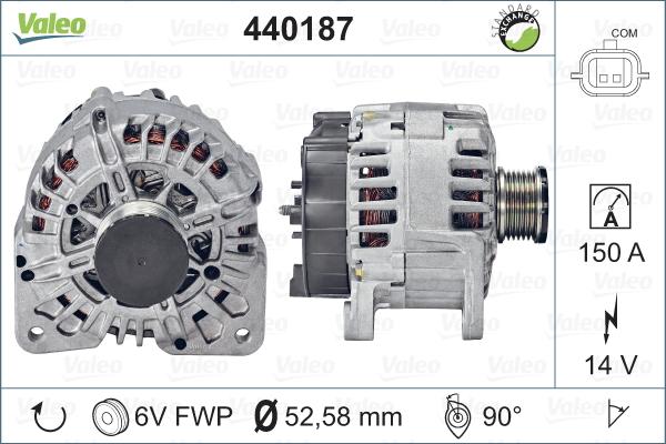 Valeo 440187 - Ģenerators autodraugiem.lv