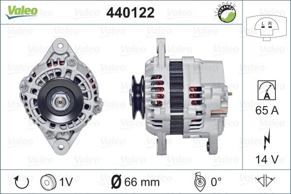 Valeo 440122 - Ģenerators autodraugiem.lv