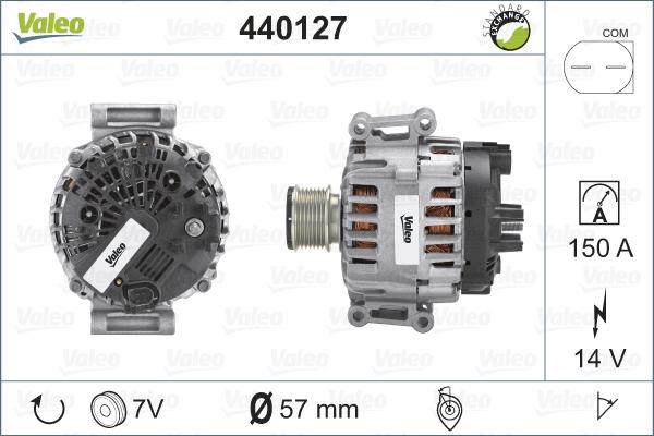 Valeo 440127 - Ģenerators autodraugiem.lv