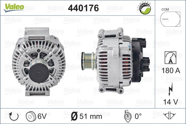 Valeo 440176 - Ģenerators autodraugiem.lv