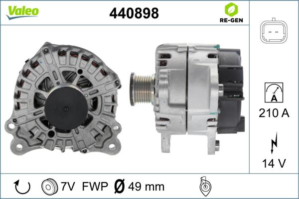 Valeo 440898 - Ģenerators autodraugiem.lv