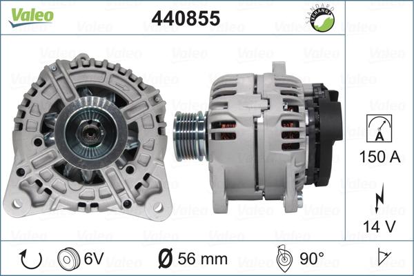 Valeo 440855 - Ģenerators autodraugiem.lv
