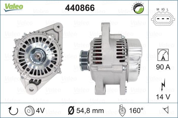 Valeo 440866 - Ģenerators autodraugiem.lv