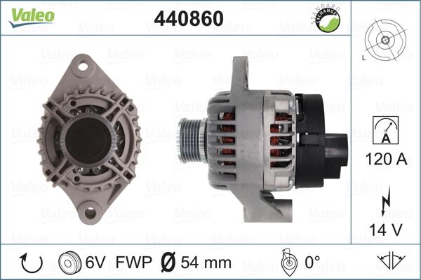 Valeo 440860 - Ģenerators autodraugiem.lv