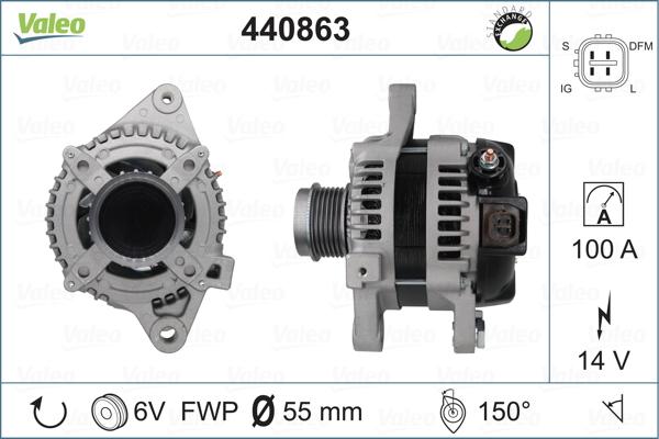 Valeo 440863 - Ģenerators autodraugiem.lv