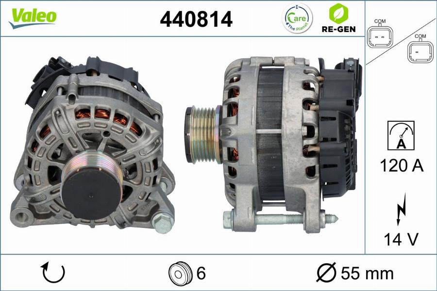 Valeo 440814 - Ģenerators autodraugiem.lv