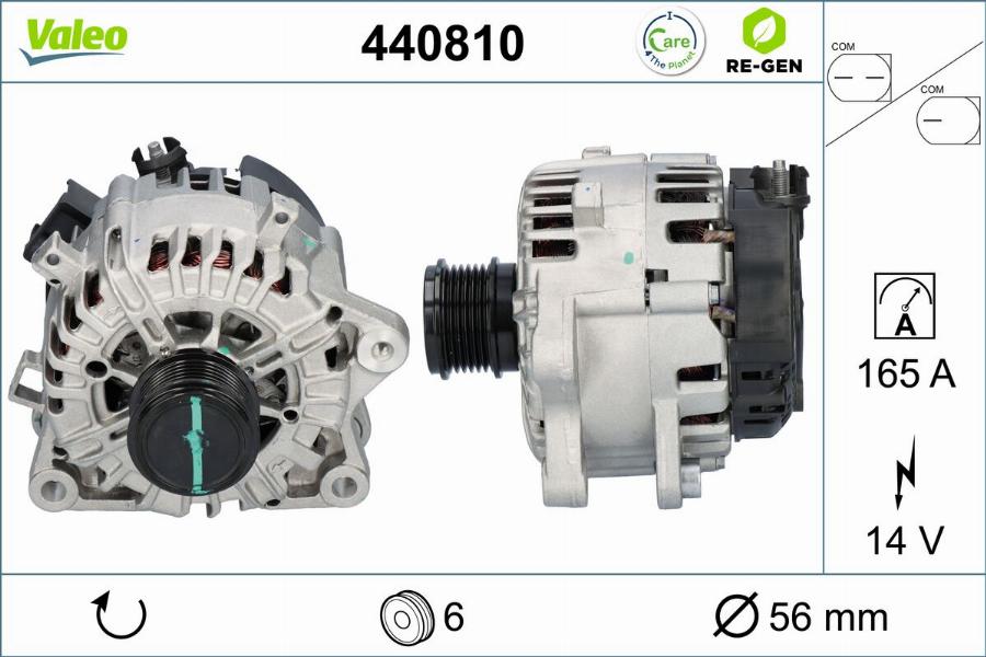 Valeo 440810 - Ģenerators autodraugiem.lv