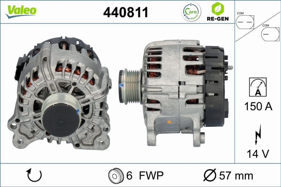 Valeo 440811 - Ģenerators autodraugiem.lv