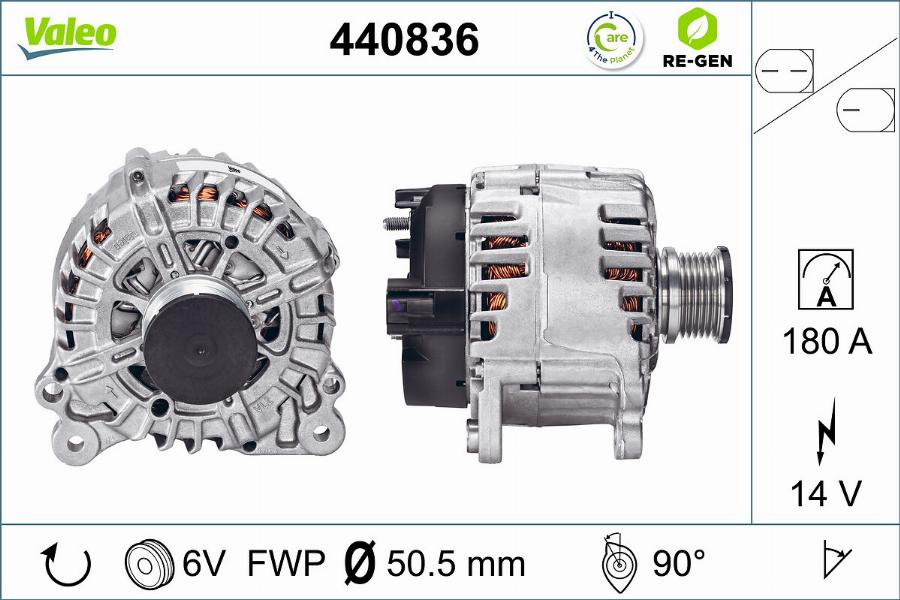 Valeo 440836 - Ģenerators autodraugiem.lv