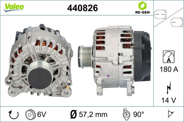 Valeo 440826 - Ģenerators autodraugiem.lv