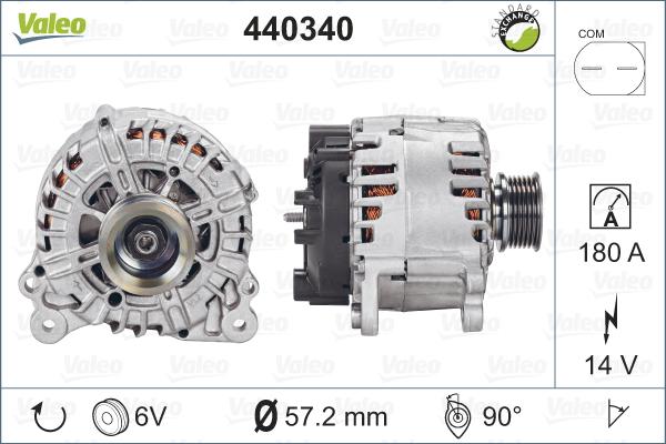 Valeo 440340 - Ģenerators autodraugiem.lv