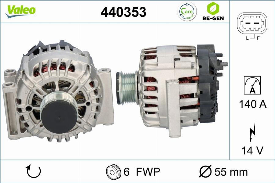 Valeo 440353 - Ģenerators autodraugiem.lv