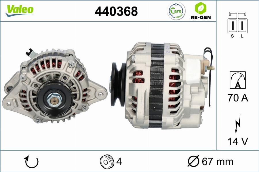 Valeo 440368 - Ģenerators autodraugiem.lv