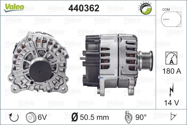 Valeo 440362 - Ģenerators autodraugiem.lv
