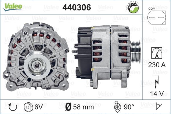 Valeo 440306 - Ģenerators autodraugiem.lv