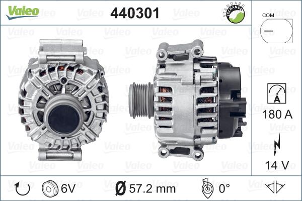 Valeo 440301 - Ģenerators autodraugiem.lv