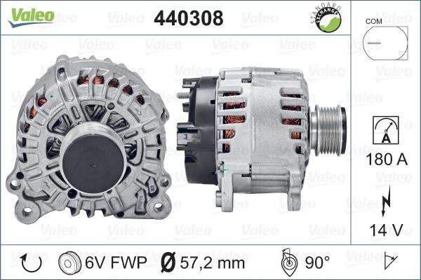 Valeo 440308 - Ģenerators autodraugiem.lv