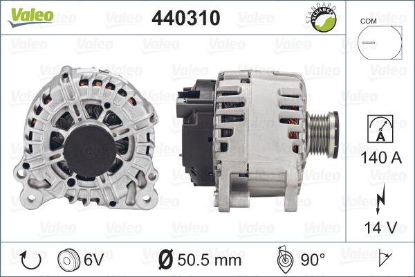 Valeo 440310 - Ģenerators autodraugiem.lv