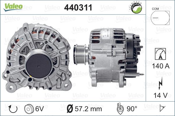 Valeo 440311 - Ģenerators autodraugiem.lv