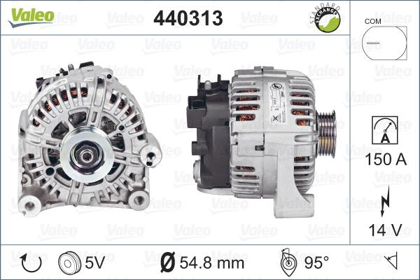 Valeo 440313 - Ģenerators autodraugiem.lv