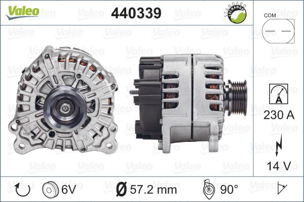 Valeo 440339 - Ģenerators autodraugiem.lv