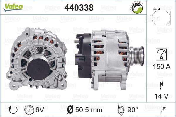 Valeo 440338 - Ģenerators autodraugiem.lv