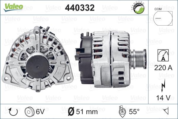 Valeo 440332 - Ģenerators autodraugiem.lv