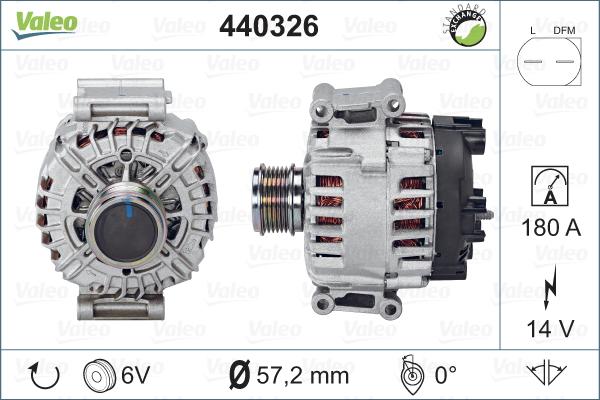 Valeo 440326 - Ģenerators autodraugiem.lv