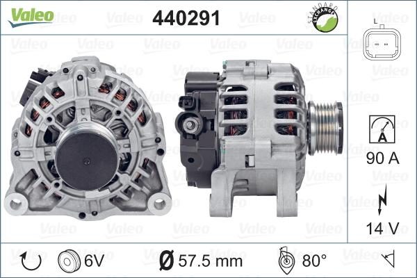 Valeo 440291 - Ģenerators autodraugiem.lv