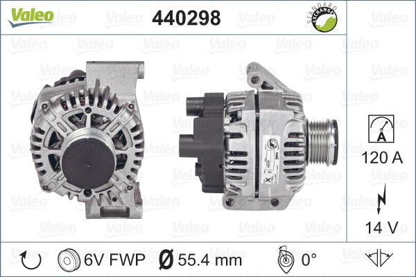 Valeo 440298 - Ģenerators autodraugiem.lv