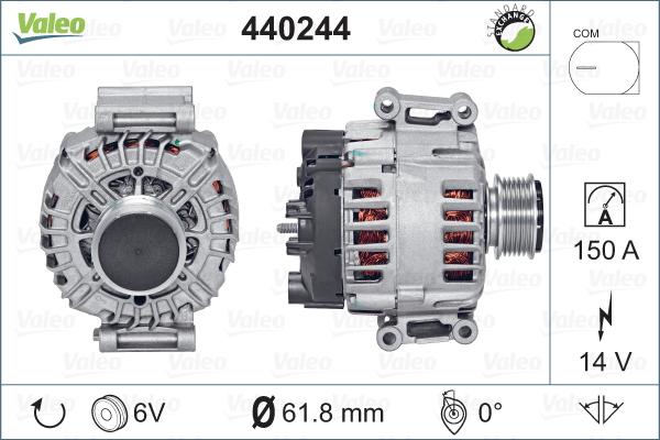 Valeo 440244 - Ģenerators autodraugiem.lv
