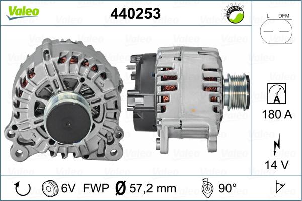 Valeo 440253 - Ģenerators autodraugiem.lv