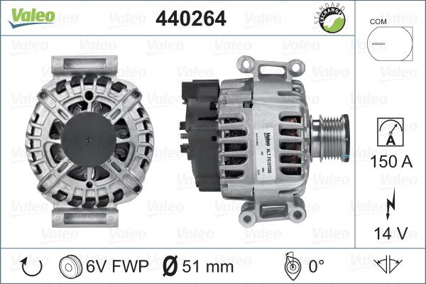 Valeo 440264 - Ģenerators autodraugiem.lv