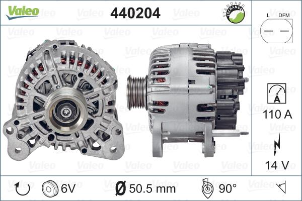 Valeo 440204 - Ģenerators autodraugiem.lv
