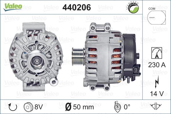 Valeo 440206 - Ģenerators autodraugiem.lv