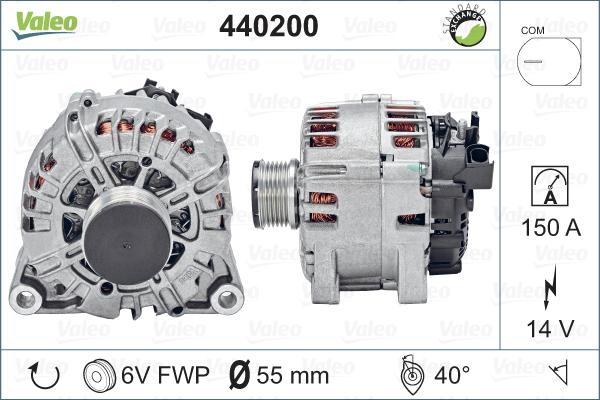 Valeo 440200 - Ģenerators autodraugiem.lv