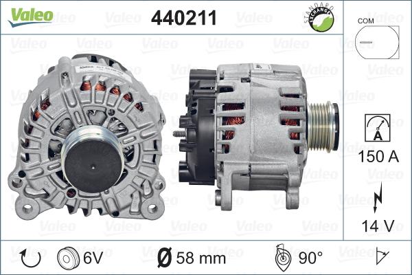Valeo 440211 - Ģenerators autodraugiem.lv