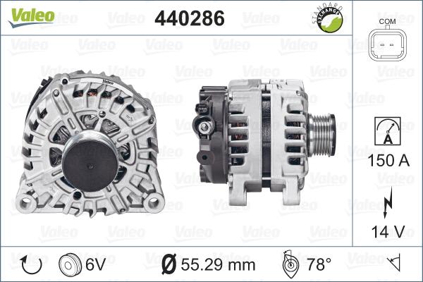 Valeo 440286 - Ģenerators autodraugiem.lv