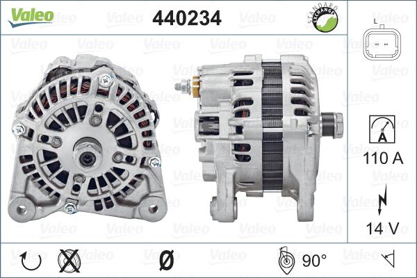 Valeo 440234 - Ģenerators autodraugiem.lv