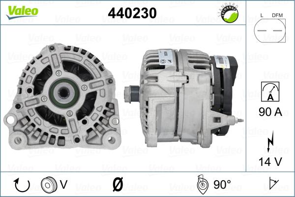 Valeo 440230 - Ģenerators autodraugiem.lv