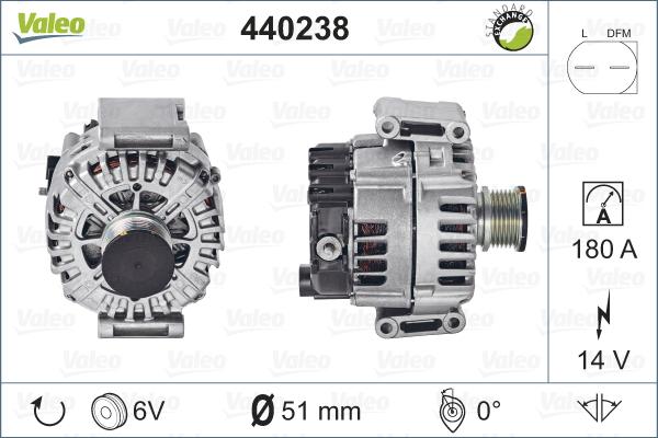 Valeo 440238 - Ģenerators autodraugiem.lv