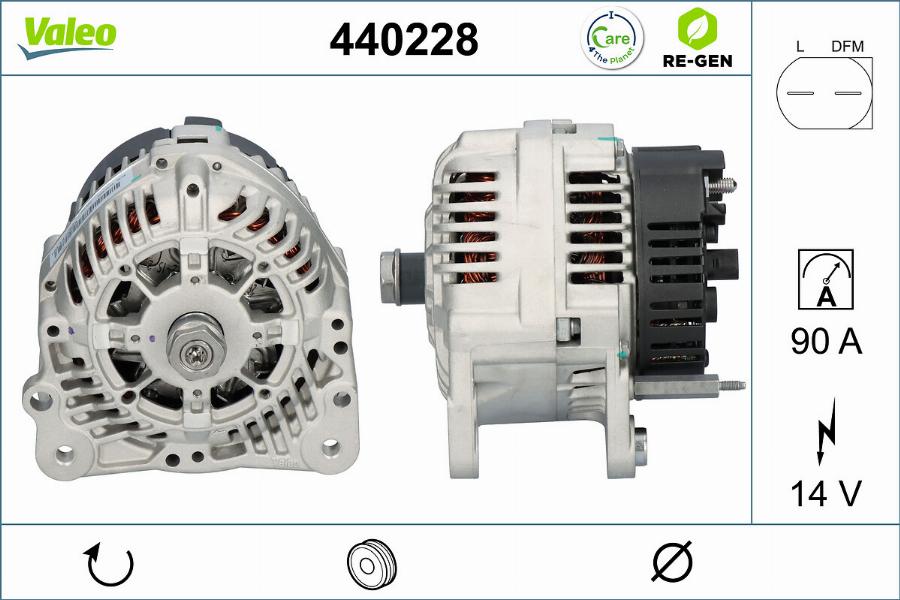 Valeo 440228 - Ģenerators autodraugiem.lv