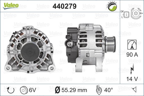 Valeo 440279 - Ģenerators autodraugiem.lv