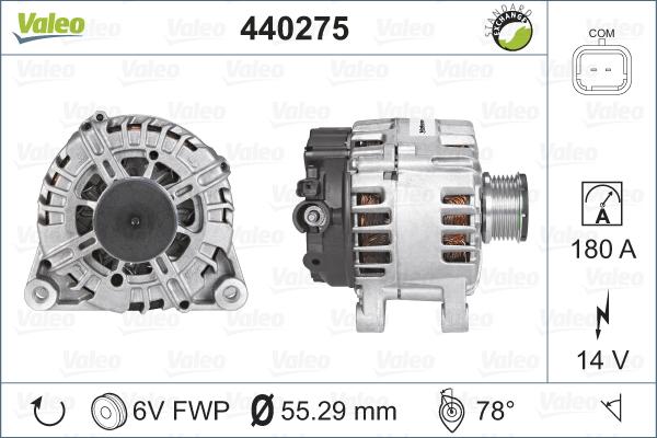 Valeo 440275 - Ģenerators autodraugiem.lv