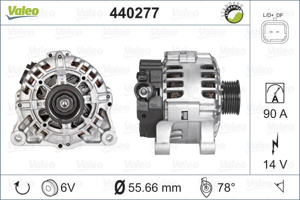 Valeo 440277 - Ģenerators autodraugiem.lv