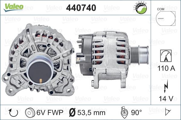 Valeo 440740 - Ģenerators autodraugiem.lv