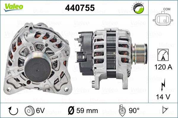 Valeo 440755 - Ģenerators autodraugiem.lv