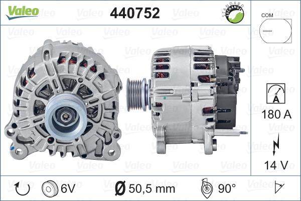 Valeo 440752 - Ģenerators autodraugiem.lv