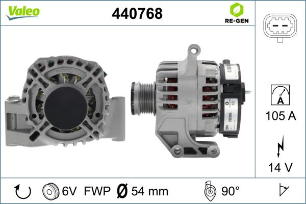 Valeo 440768 - Ģenerators autodraugiem.lv